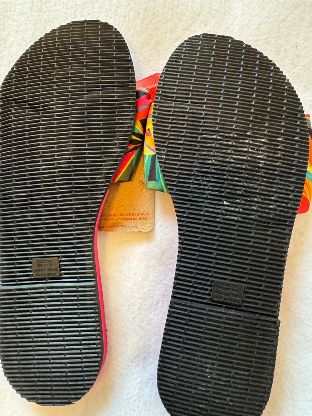 NWT Havaianas Tropical Bow Flip Flops Pink Brazil Sandals US 7/8 - Picture 6 of 7
